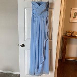 David’s bridal strapless dress